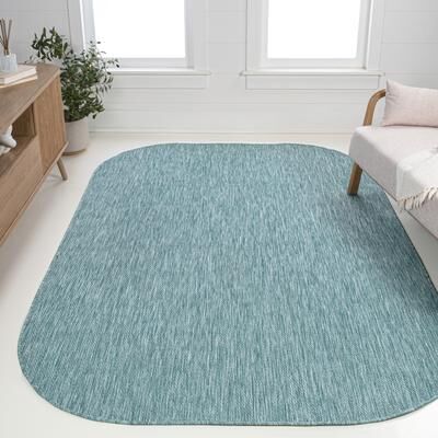 JONATHAN Y Miles Modern Minimalist Radius Corner Solid Indoor/Outdoor Shaped Area Rug