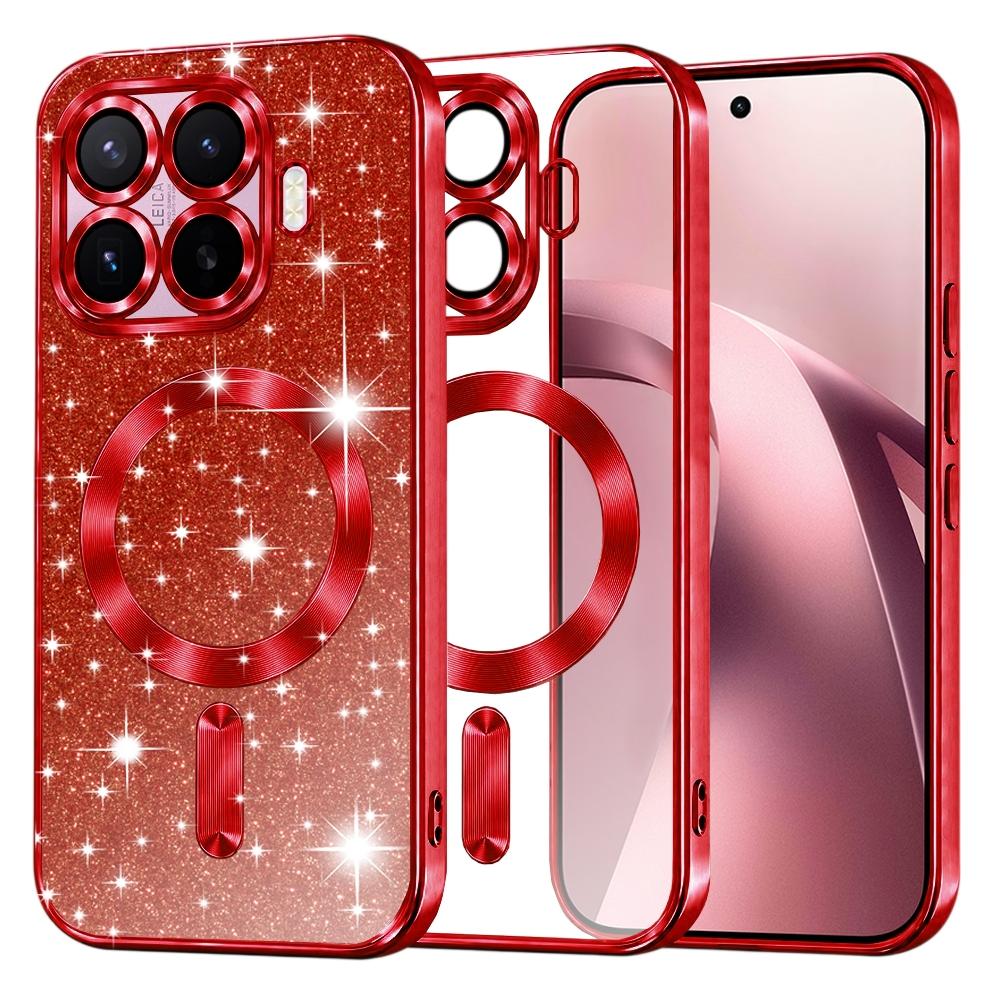 Techsuit - Luxury Glitter MagSafe - Xiaomi 17T - Red (Xiaomi 17T) (76520987)
