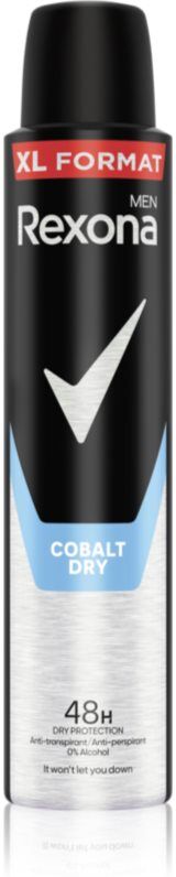 Rexona Men Cobalt Dry spray anti-transpirant pour homme XL Cobalt Dry 200 ml
