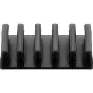 Goobay Kabelhalter 70433, Kabelclips, selbstklebend, schwarz, 2 Stück