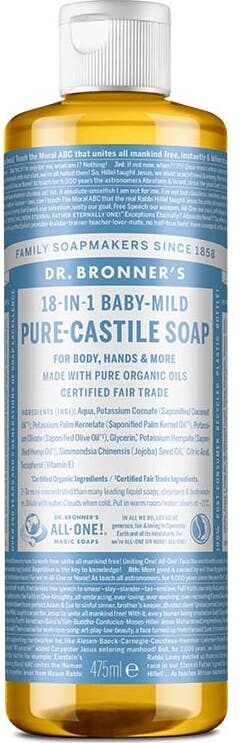 Dr. Bronner's Dr Bronner's Jabón Neutro Líquido Bebé Bio 475ml