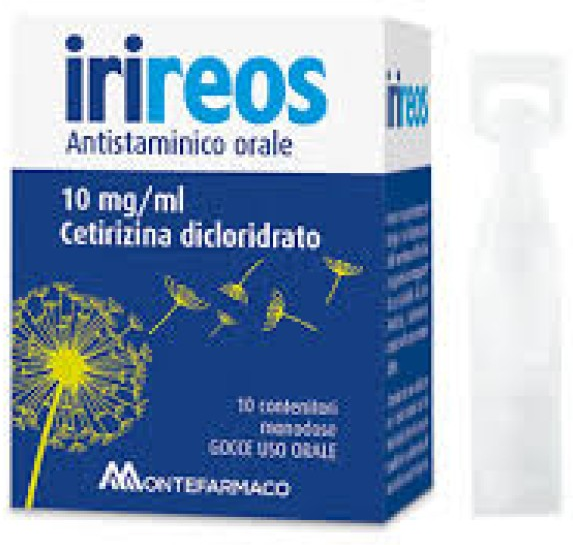 Montefarmaco Irireos Antistaminico Gocce Orali 10 Flaconi 10 Mg/ml
