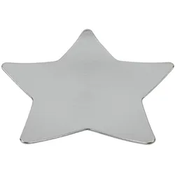 Platzteller STERN silber (D 28 cm) - D 28 cm