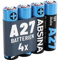 Absina Spezial-Batterie 27 A Alkali-Mangan 12 V 28 4 St. 401035-4