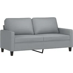 vidaXL 2-Sitzer-Sofa Hellgrau 140 cm Stoff