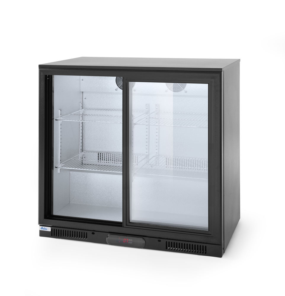 HENDI Bar Kühlschrank mit Schiebetüren - 228 L