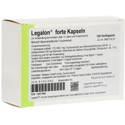 Legalon Forte Hartkapseln - Reimport 100 St