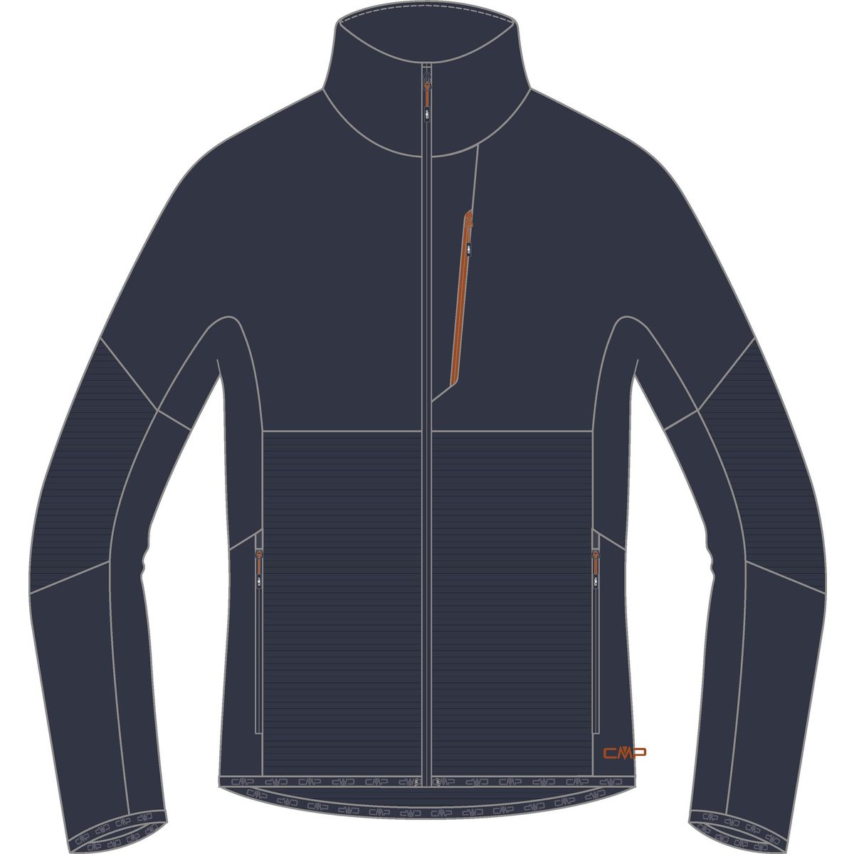 CMP MAN Fleece Jacket antracite (U423) 54 36G1857-U423-54