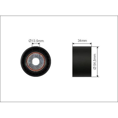 CAFFARO Umlenk-/Führungsrolle, Keilrippenriemen 500022 für Mercedes