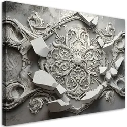 WANDBILD grau 3d abstraktion