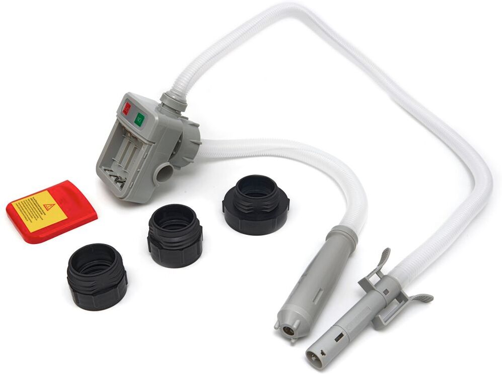 HBM Pompa Professionale per Olio, Benzina e Liquidi a Batteria Inclusi Tubo 3 Adattatori