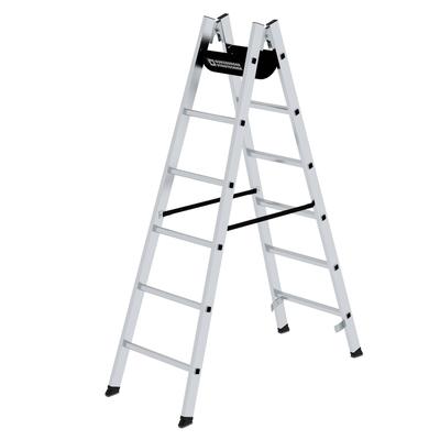 PROREGAL Sprossen-Stehleiter 2x6 Sprossen