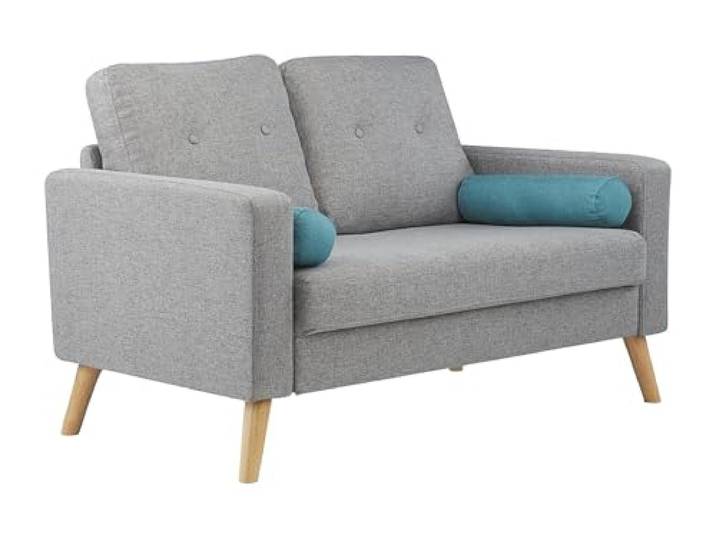 Vente-unique - Sofa ohne Schlafmöglichkeit 2 Personen Tatum - Stoff Grau