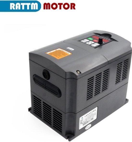 Frequenzumrichter 4 kW, 220 V - Drehzahlregelung für CNC-Spindelmotoren - 18 A Ausgangsstrom - Schwarz - Für industrielle Anwendungen