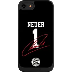 Nivocase Handyhülle für Apple iPhone 8 Hülle NIVOpure Case Schwarz FC Bayern München FCB Manuel Neuer (Apple iPhone 8), Smartphone Hülle, Schwarz
