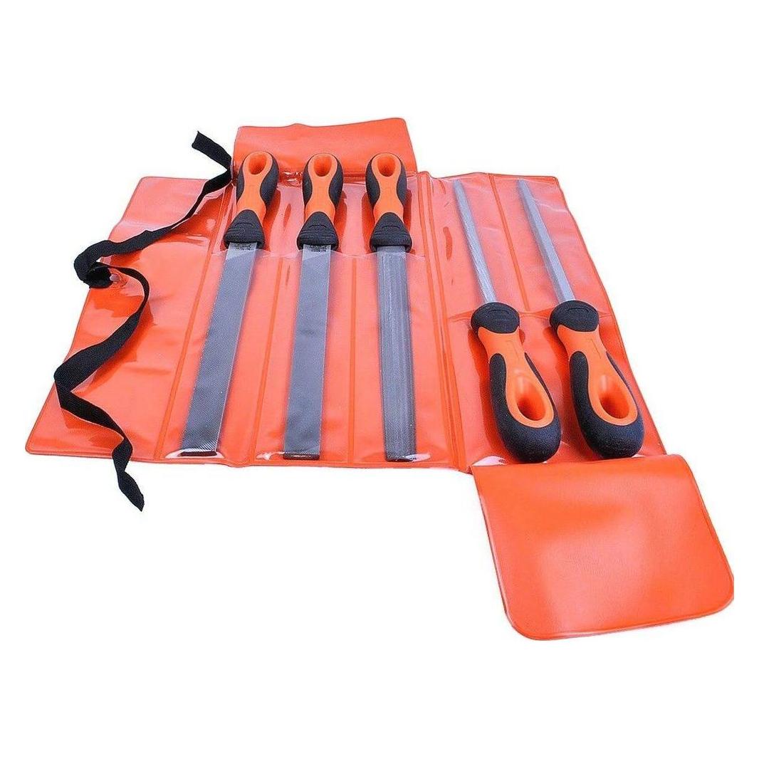 Bahco ERGO Feilensatz, 4 x Bastardhieb/1 x Halbschlicht 250 mm 5-teilig (Hieb 1, Hieb 2, 250 mm) (1-478-10-1-2)