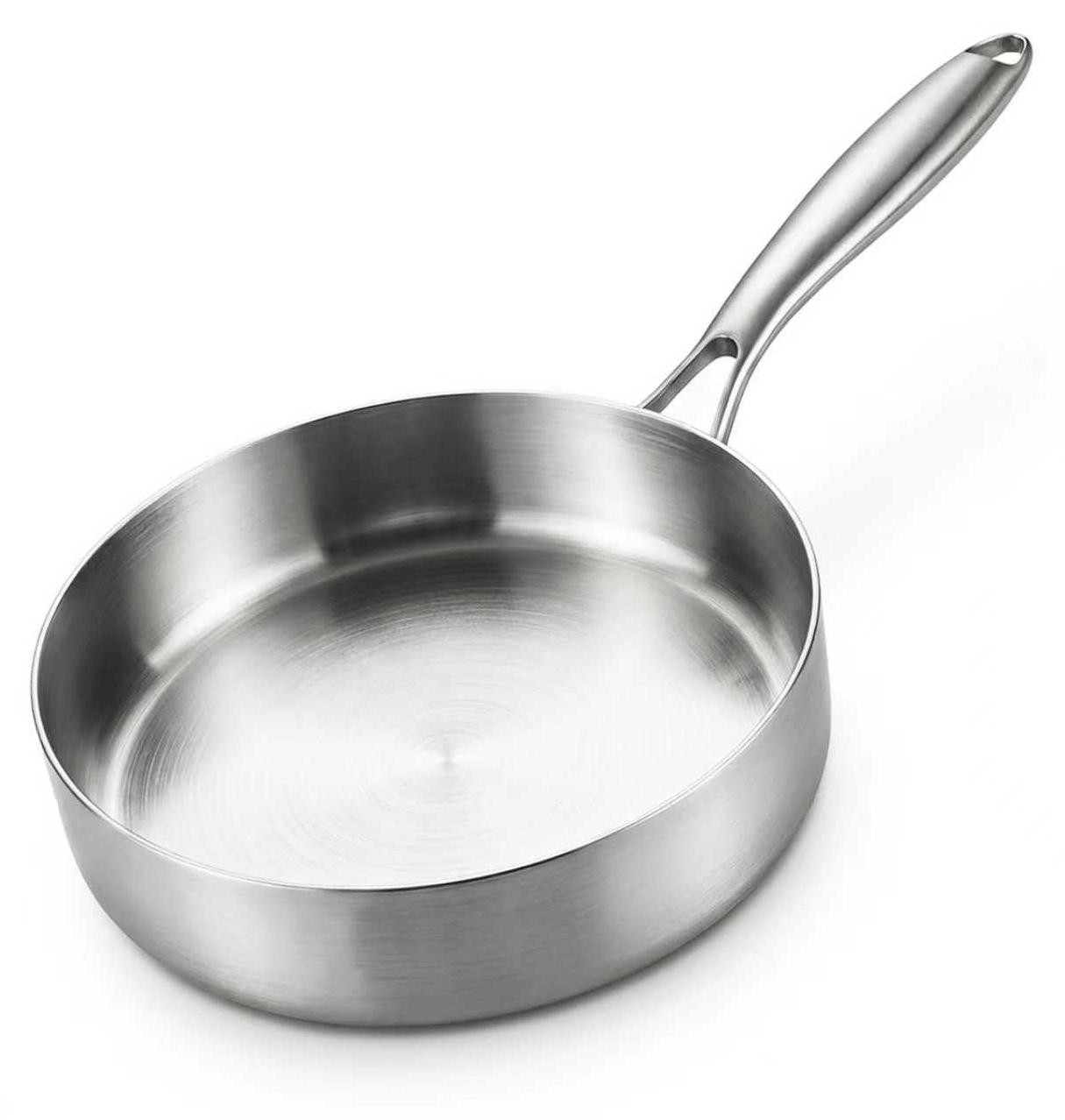 Dripio Roestvrijstalen koekenpan met metalen handvat, 20 cm