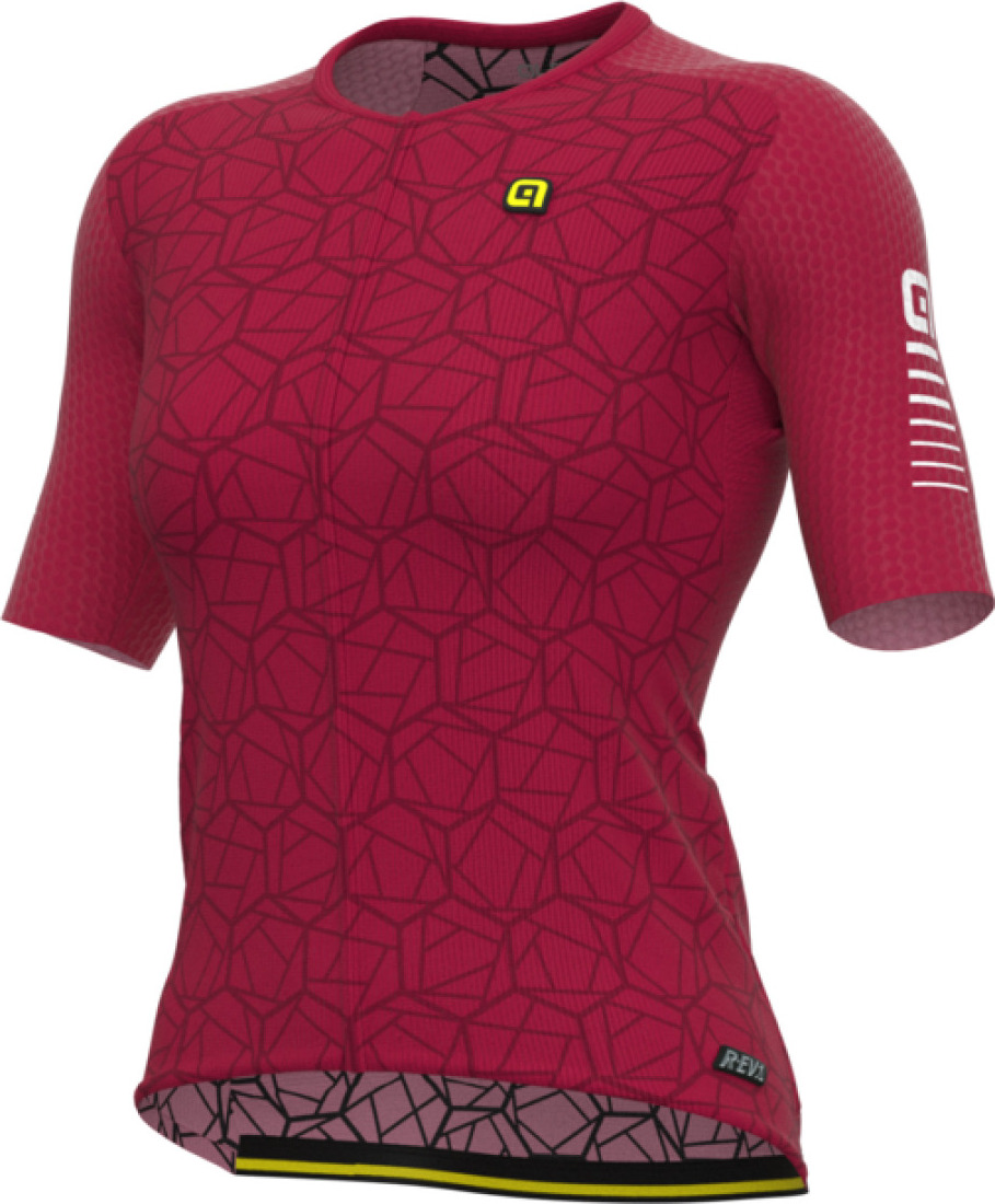 ALÉ Kurzarm Fahrradtrikot - R-EV1 VELOCITY LADY - bordeaux L