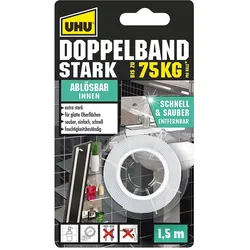 6x UHU, Klebeband, Doppelband (19 mm)