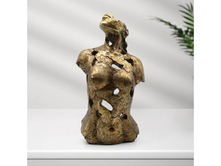 Sculpture abstraite de buste de femme faite à la main, statue de contour de femme en résine, collection d'art corporel, ornement, décor de chambre, artisanat de bureau