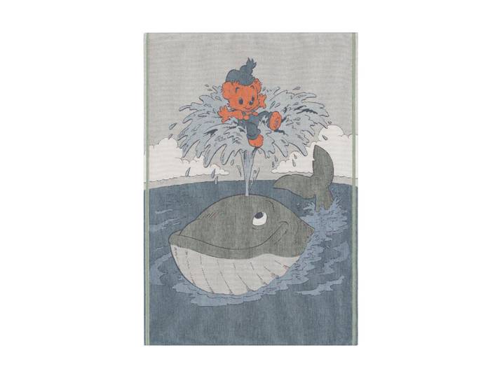 Ekelund Linneväveri Couverture pour enfants Skattsökarfärden 72x105 cm Bleu