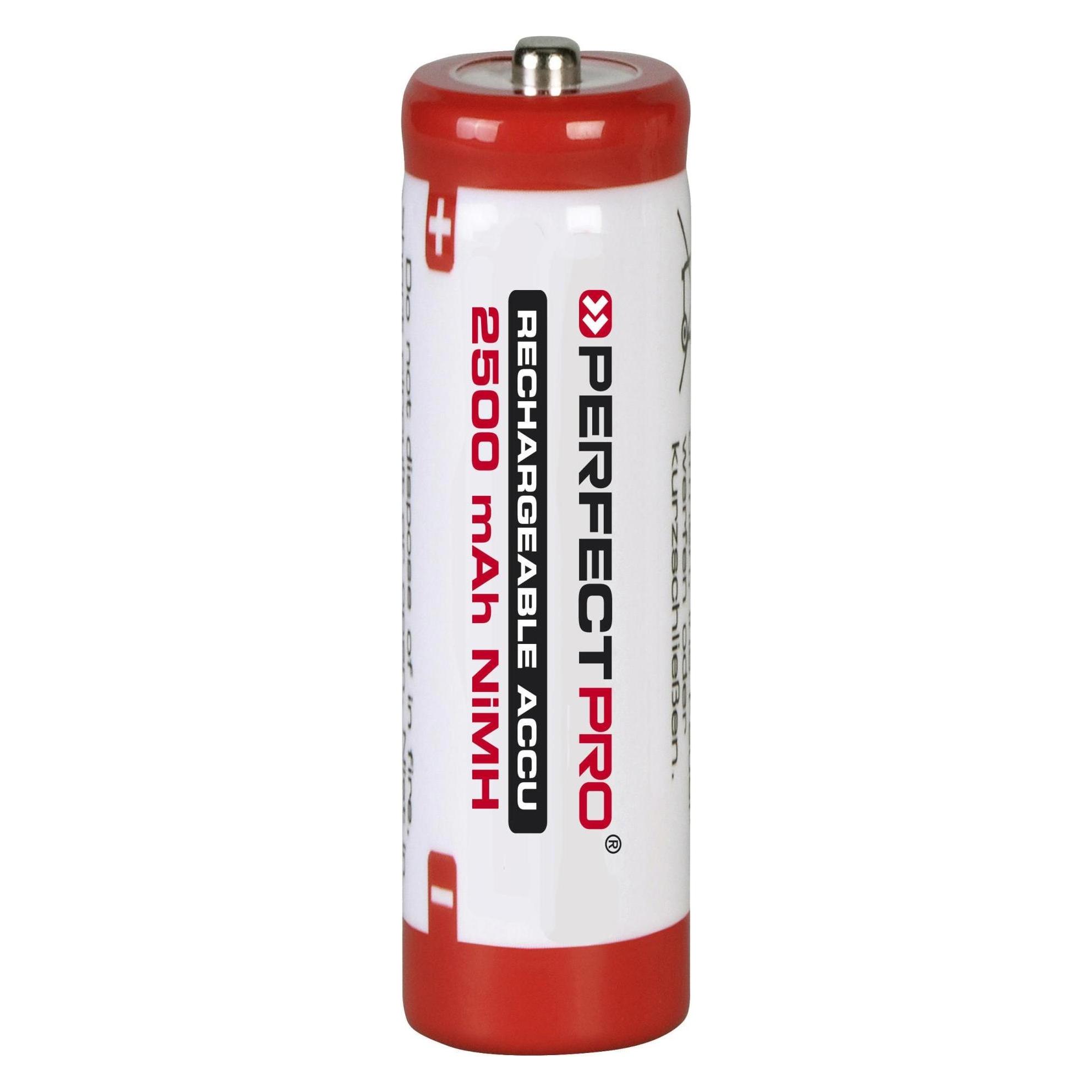 PerfectPro NiMH-Akkus AA (6 Stk., AA, 2500 mAh) (00-6297)