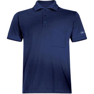 Uvex Arbeitsshirt basic 7460, Standalone, Poloshirt, Polokragen, blau, Größe XS