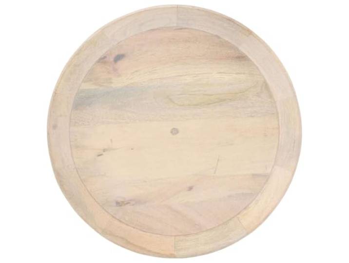 Beistelltisch aus Massivholz Mango 50x55 cm, Handgefertigt, Geleicht Handarbeit, massives Mangoholz, gebleichtes Finish, Vintage-Design, einzigartige Maserung, stabile Konstruktion