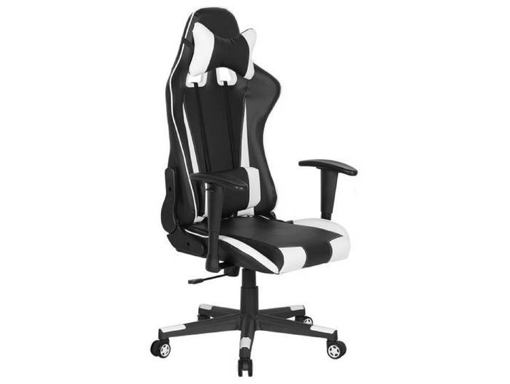 Chaise de bureau noire et blanche GAMER