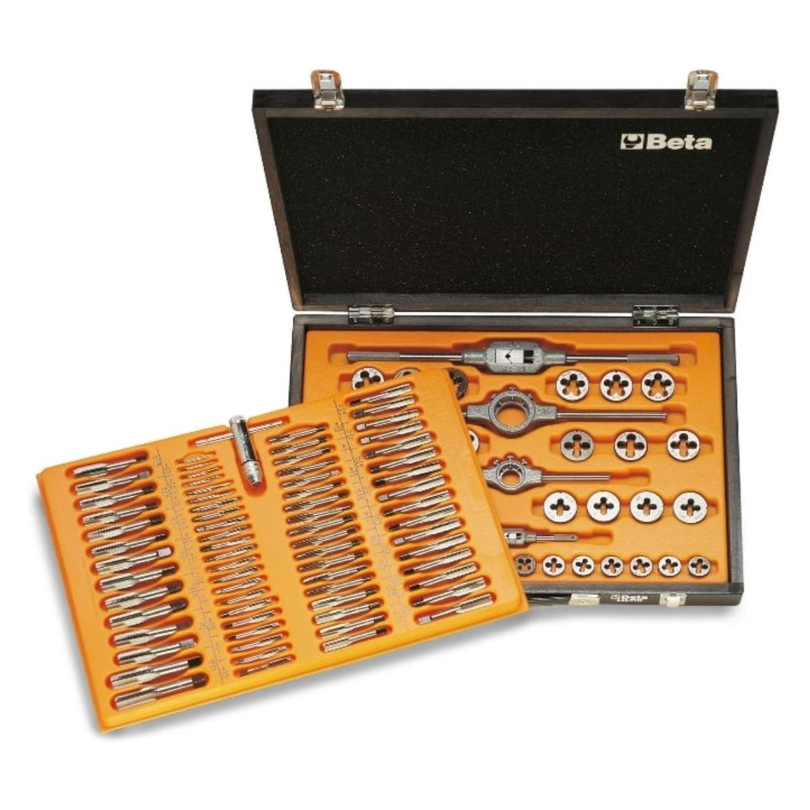 BETA 004460060 446/C110 Gewindeschneidklingensatz Metrisch 110-teilig M2-M18 im Koffer (4460060)