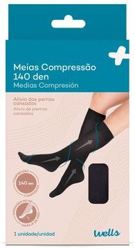 Wells Meias Compressão 140 Den AD 1 un