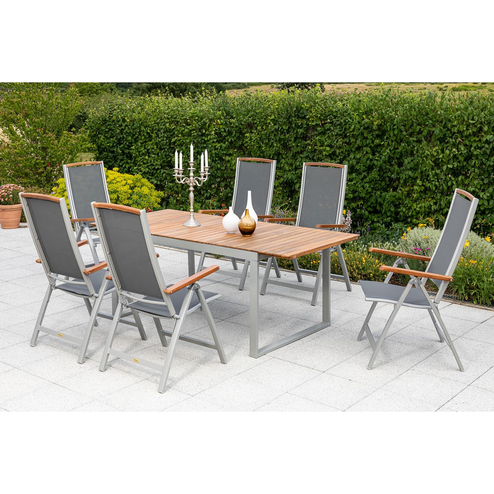 Merxx Siena Set 7tlg. Ausziehtisch