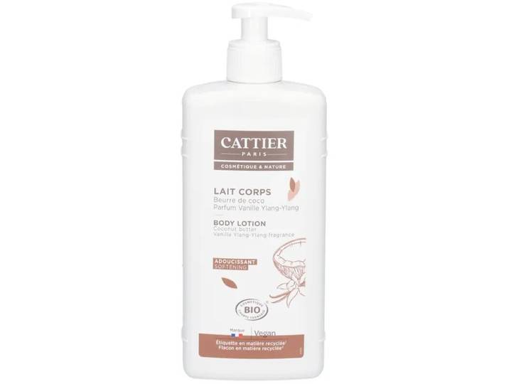 CATTIER Paris Lait Corps Adoucissant Beurre de Coco Parfum Vanille 500ml