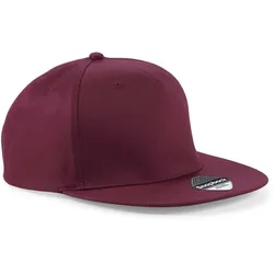 Beechfield Unisex 5-Panel Snapback Kappe Klassische Cap B610 burgundy one size