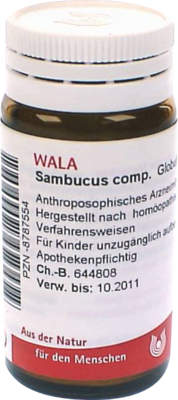 WALA Heilmittel GmbH SAMBUCUS COMP Globuli 20 g 08787554
