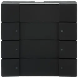 Busch-Jaeger 6129/01-885 Bedienelement 3/6-fach, IR-Schnittst., Multifunktion/Farbkonzept, schwarz matt 2CKA006135A0154 612901885
