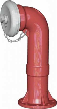 Löschwassersauganschluss DIN 14244 Form B ohne Peilstutzen