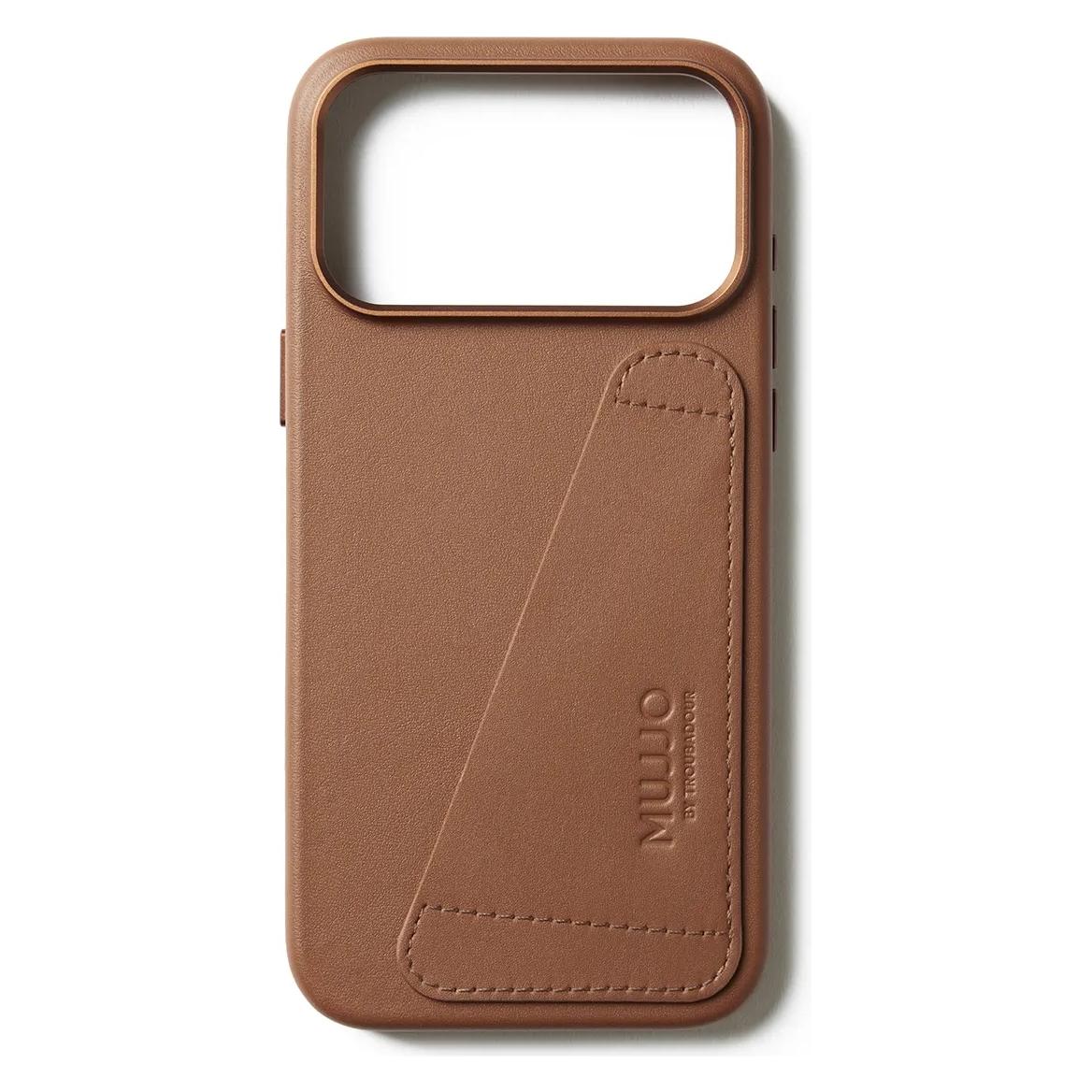 Mujjo Wallet Leather Case - Lederhülle für das iPhone (Apple iPhone 17 Pro Max) (MUJJO-CL-064-TN)