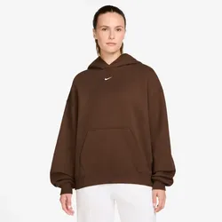 NIKE Studio Fleece Oversize Hoodie Damen 259 - cacao wow/sail S