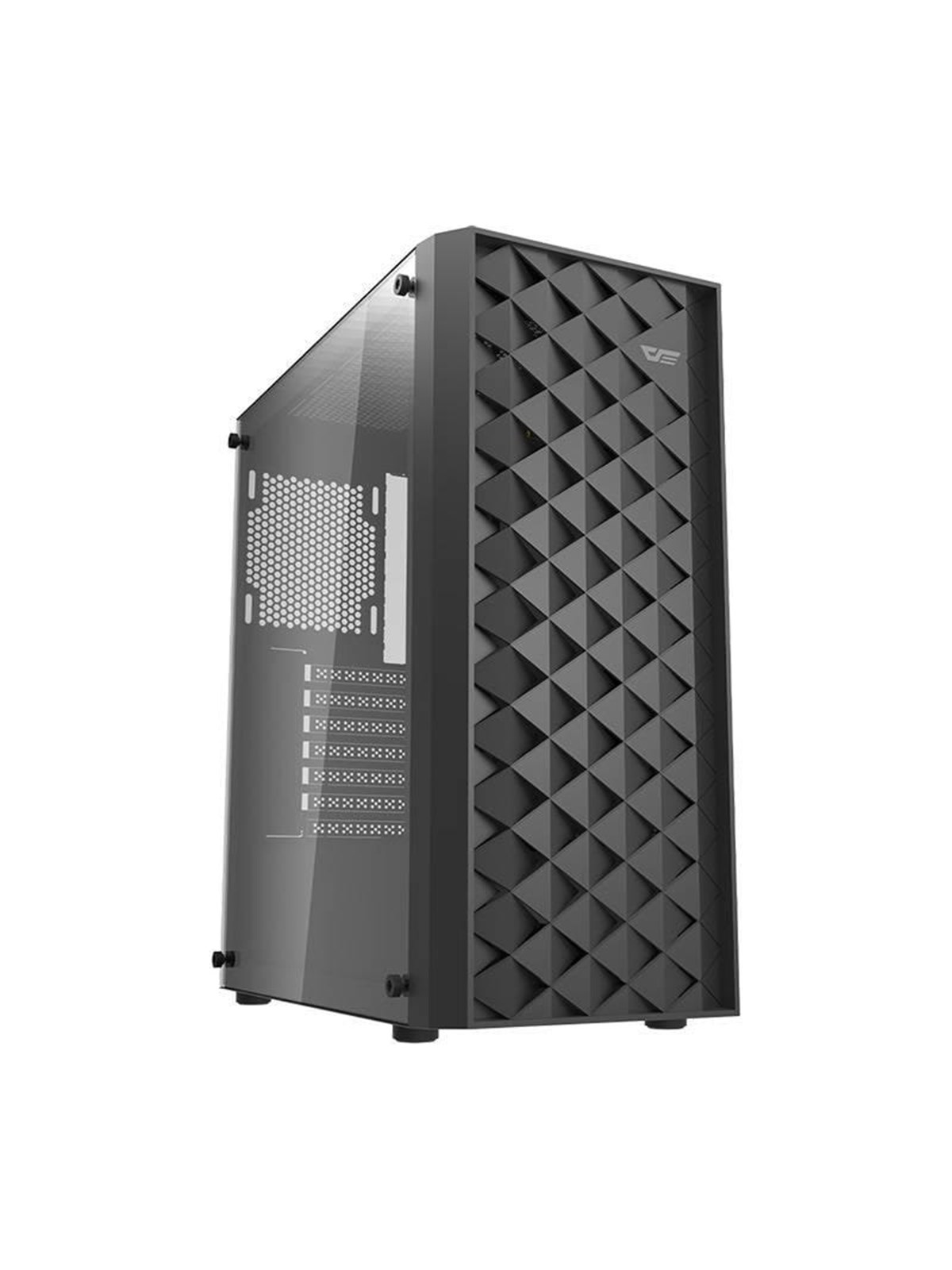 Darkflash Computer case DK351 + 4 fans (black) - Gehäuse - Miditower - Schwarz