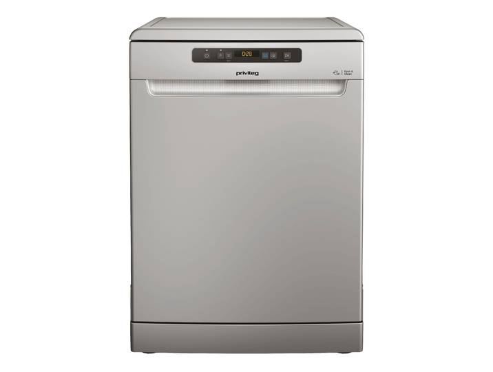 PRIVILEG Standgeschirrspüler P0F ECO D551 S , Energieeffizienz: B, silber, B:60cm H:85cm T:59cm, Geschirrspüler, Fast&Clean 28’ – das effektive Reinigungsprogramm unter 28 Minuten, Standgeschirrspüler
