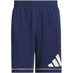 ADIDAS Herren Shorts Basketball Badge of Sport (Länge 11 Zoll), Größe S in Blau Blau