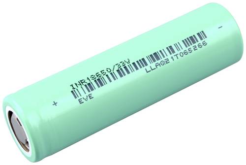 EVE INR18650/33V Spezial-Akku 18650 Flat-Top, hochstromfähig Li-Ion 3.6V 3200 mAh 1St.