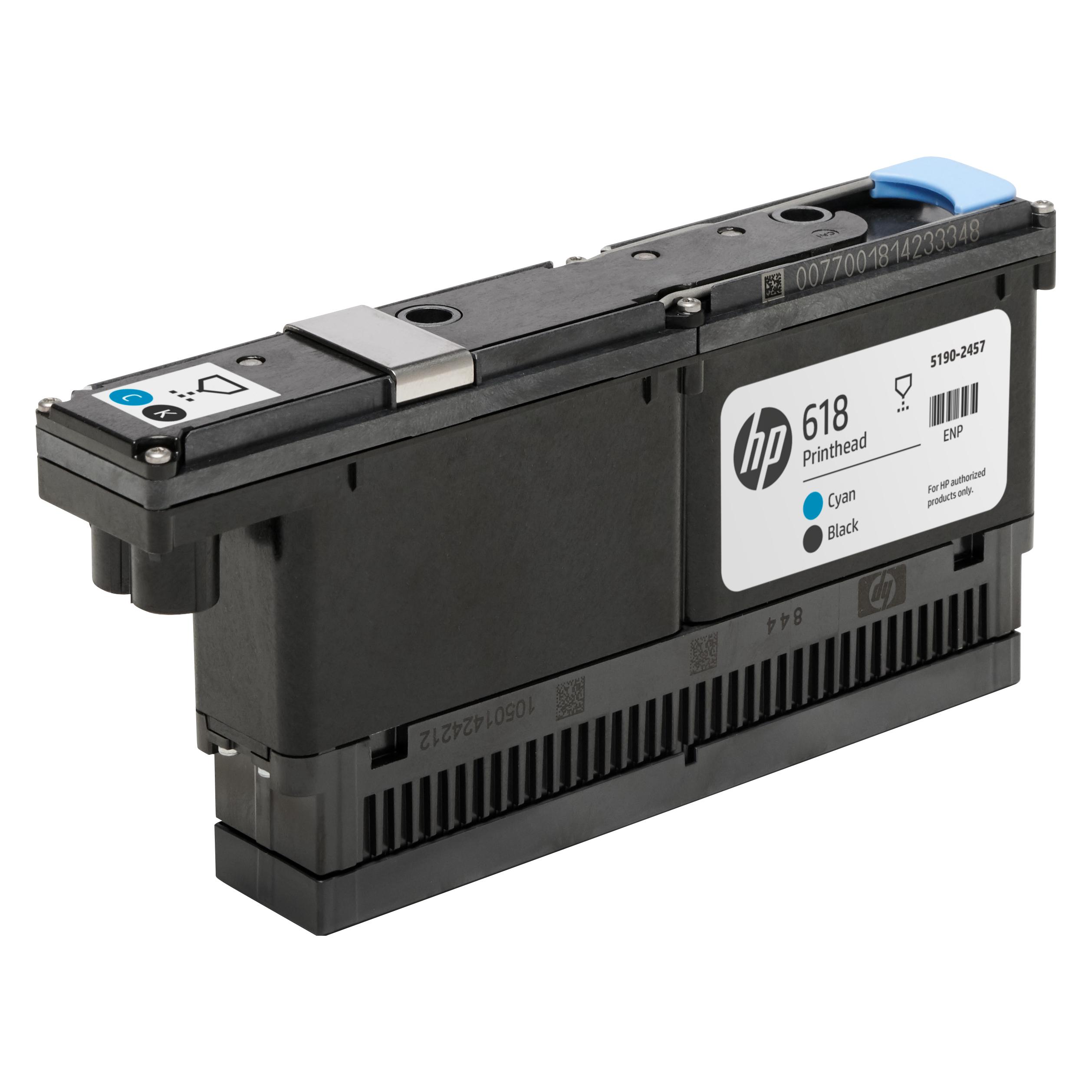 HP 618 and Stitch Printhead (BK, C) (4UV68A)