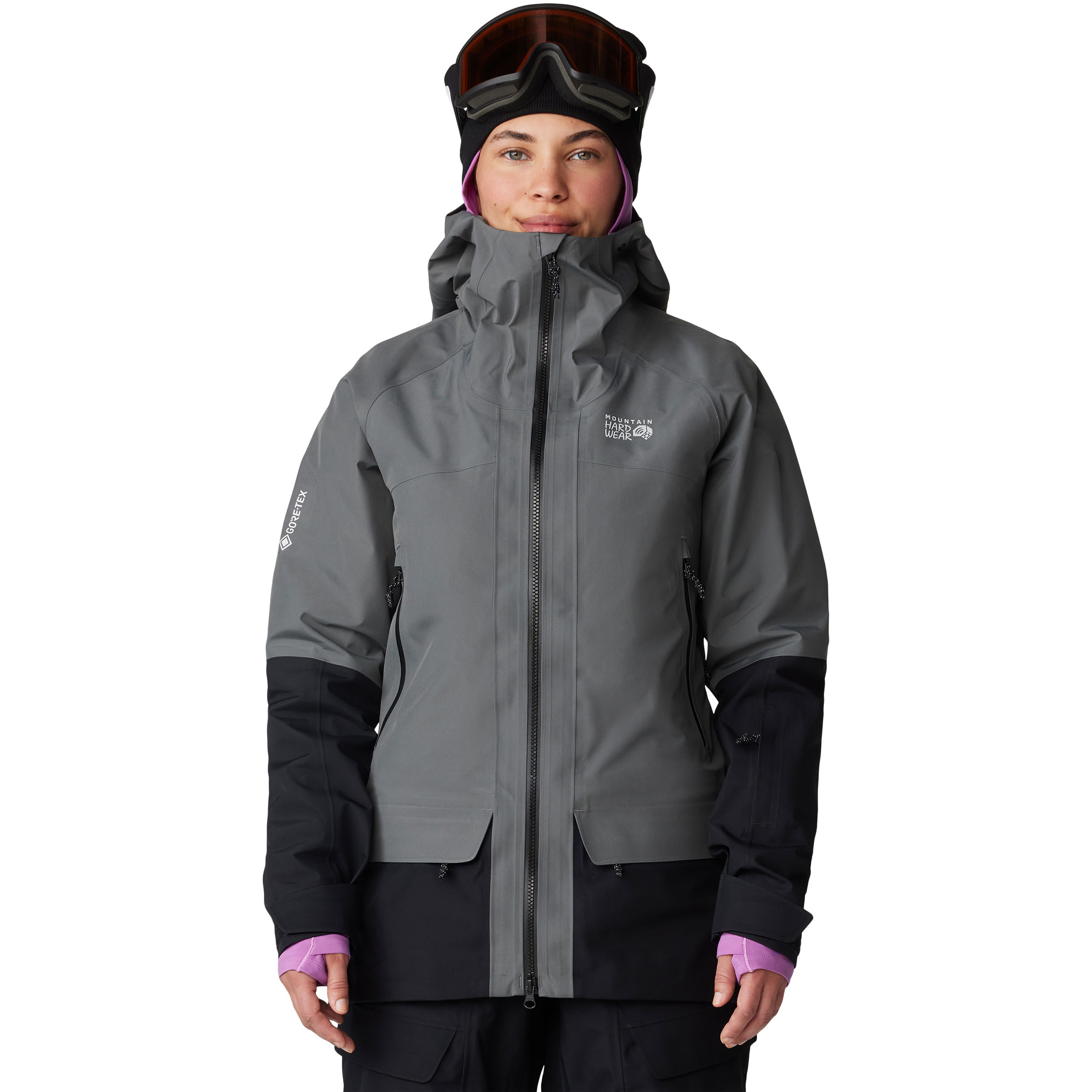 Mountain Hardwear Boundary Ridge GTX Damen Regenjacke grau Größe XS Trekking Winddicht Wasserabweisend