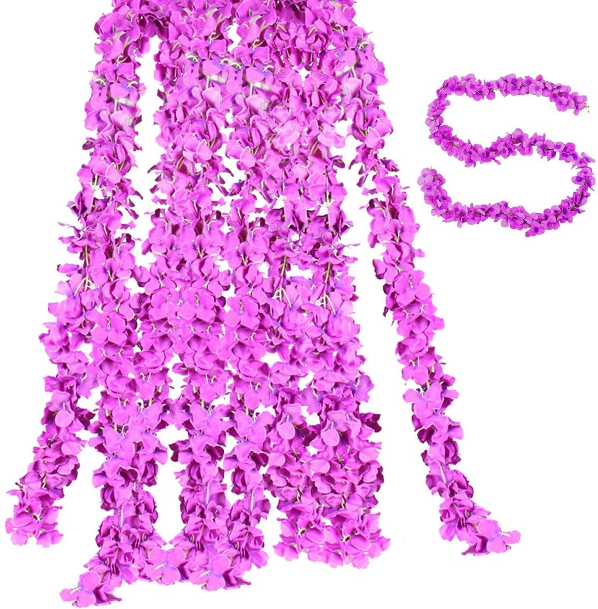 Dailygoods Kunstbloemen Paars - 3 stuks - Lengte: 200 cm