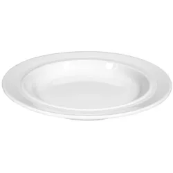 Esmeyer 6 x Seltmann Teller halbtief 25,5 cm, Form: Vitalis,  Dekor: 34928 gelbes Band