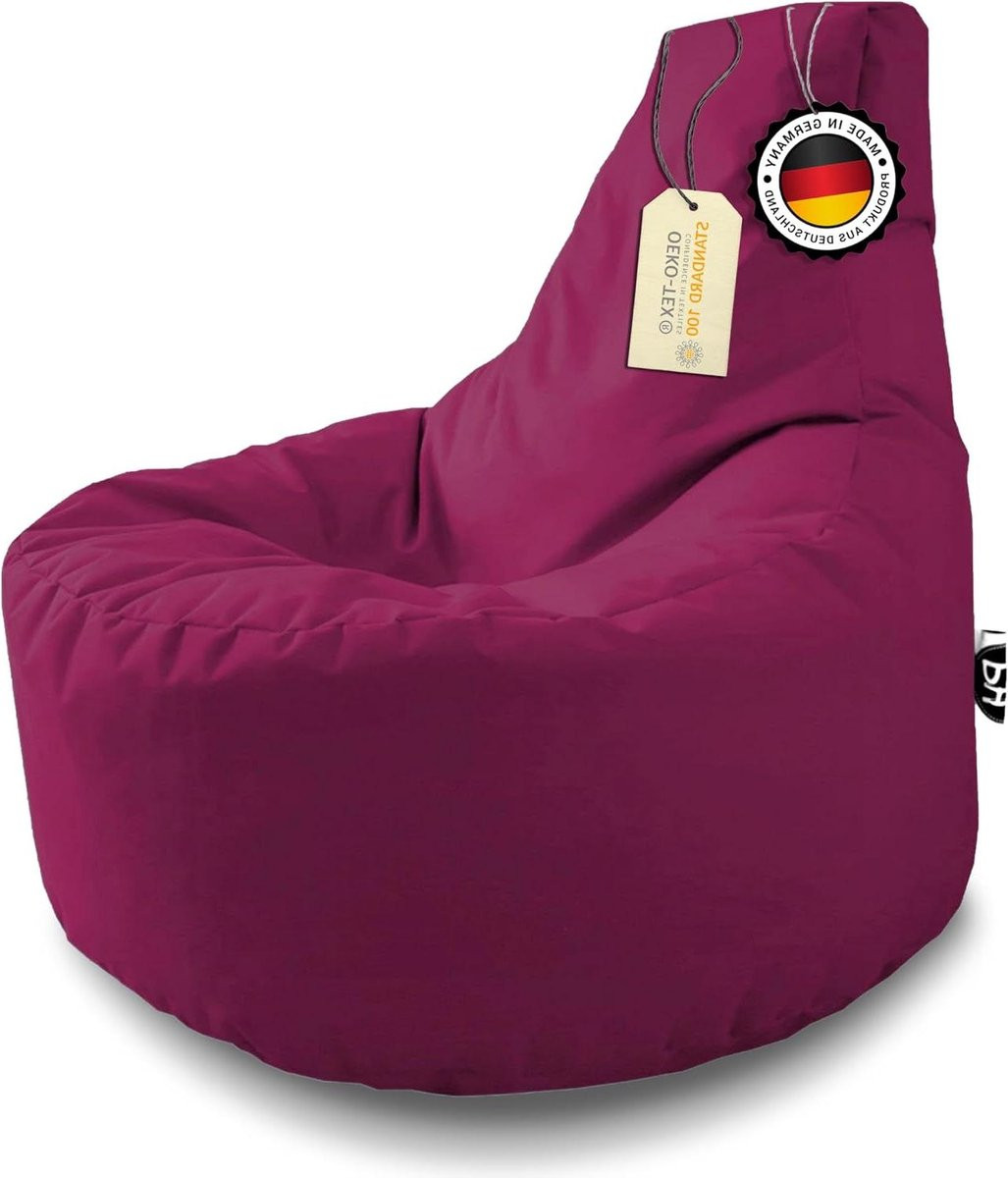 Wijnrode XXL Gamer fauteuil zitzak beanbag van waterafstotend nylonweefsel