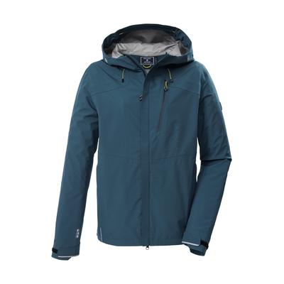 Funktionsjacke KILLTEC "KOS 27 MN JCKT", Herren, Gr. L, ocean, Oberseite: 100% Polyester;Rückseite: 100% Polyester, Jacken Funktionsjacke, Leichte, wasserdichte, atmungsaktive 3-Lagen Funktionsjacke
