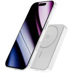 Epico Qi2 25W 10000mAh Mag+ powerbanka EM75 - stříbrná (10000 mAh, 25 W), Powerbank, Silber